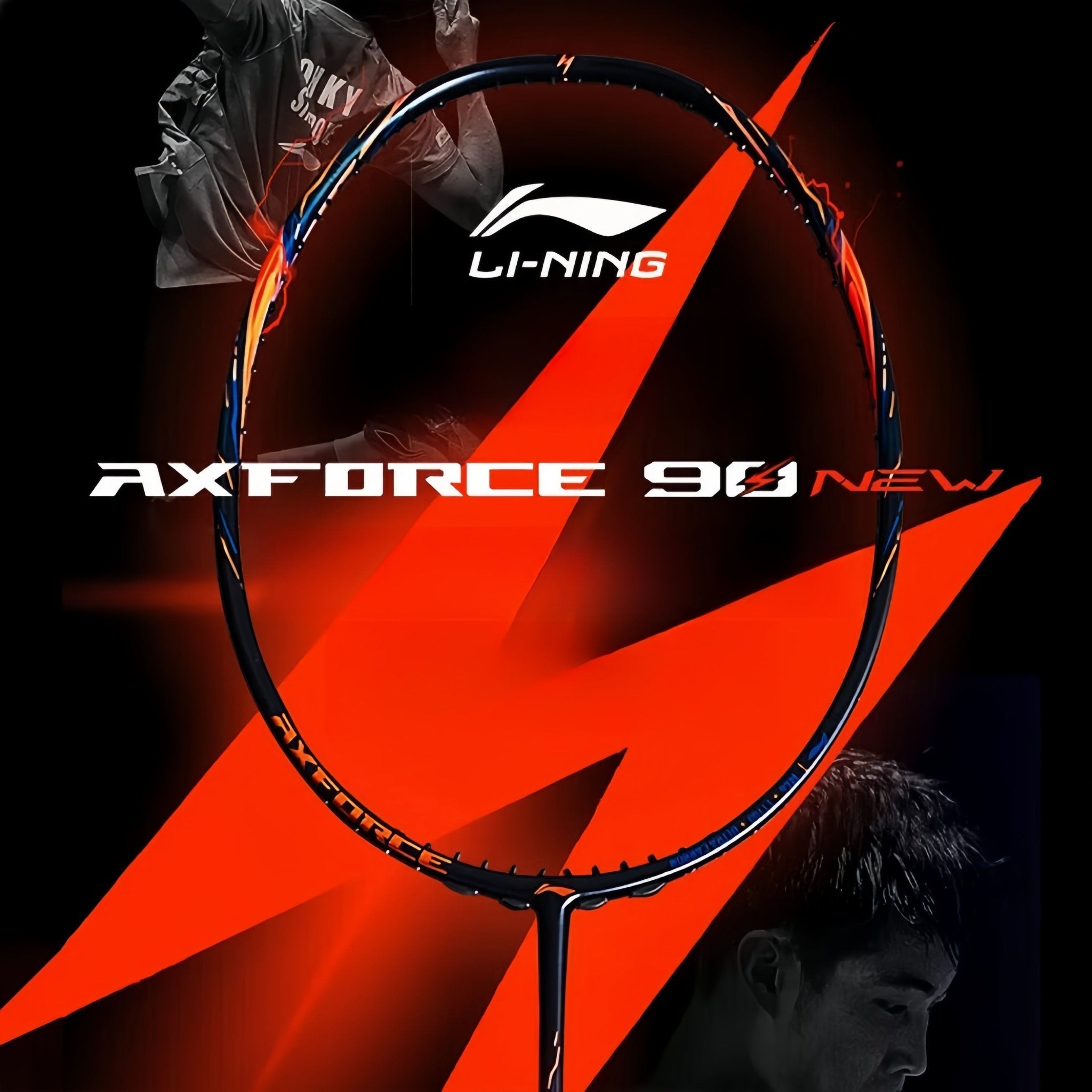 LI-NING AXFORCE 90 NEW Badminton Racquet 2025 – Dark Green/Orange