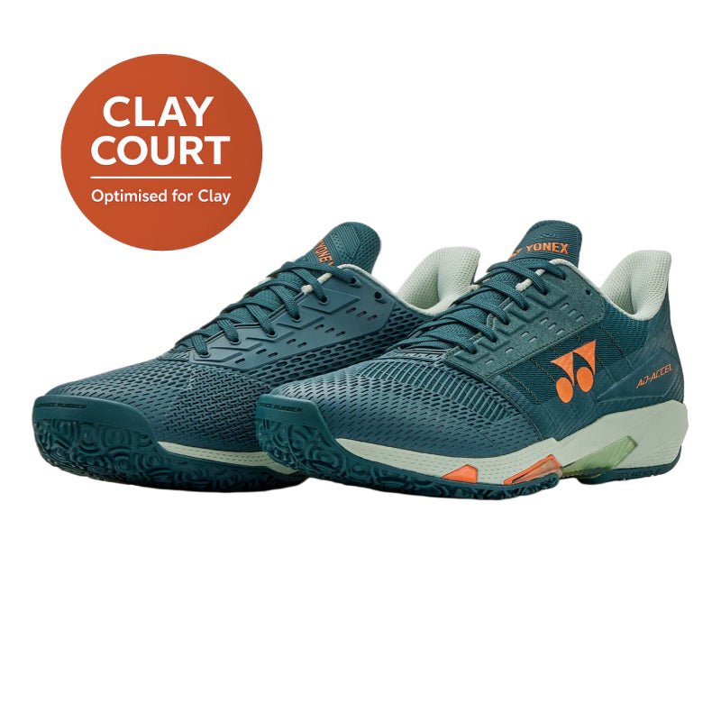 YONEX Ad-Accel Clay Court Tennis Shoes Teal Green | Gem Sports