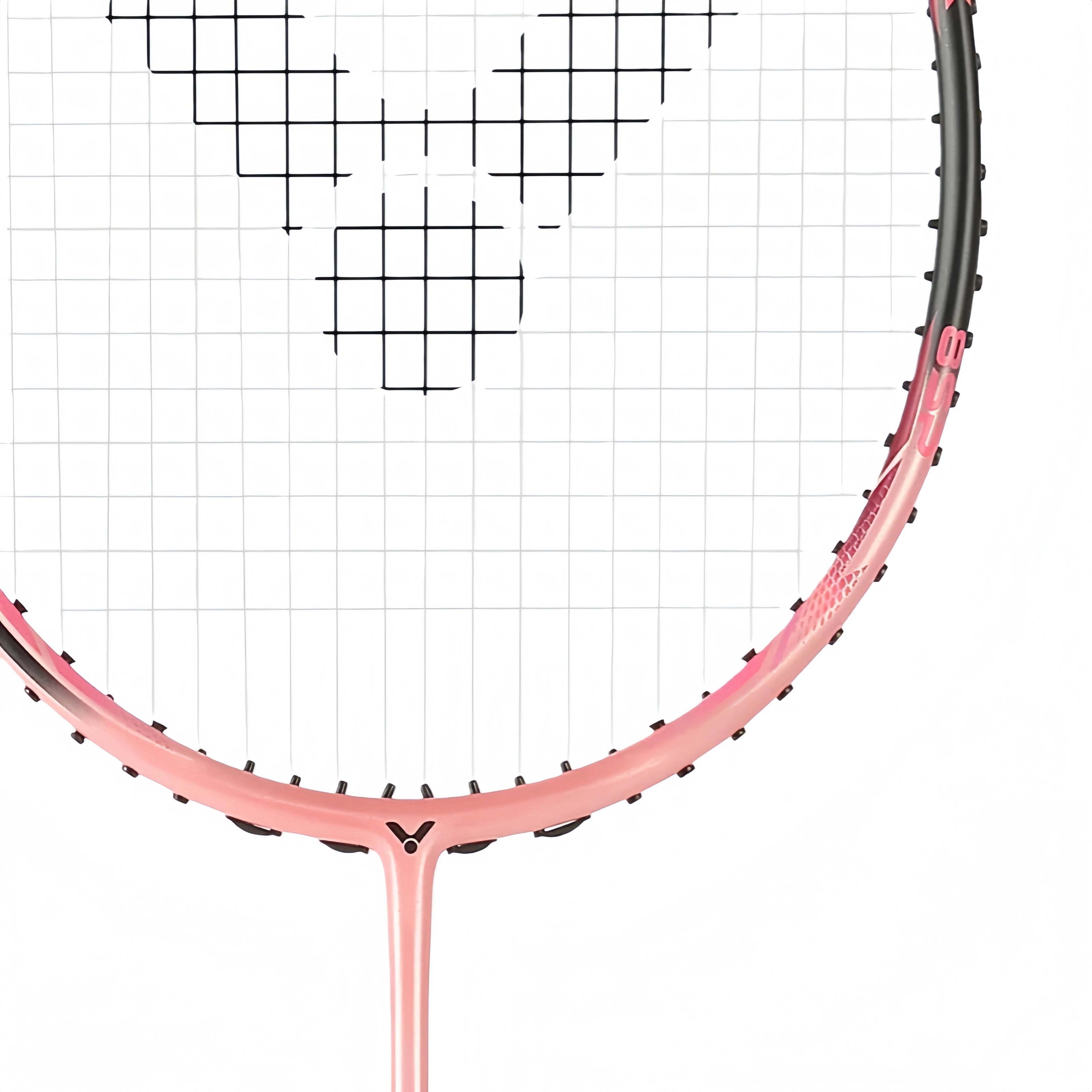 VICTOR Drive X 8SP I (Salmon Pink) Badminton Racquet – Unstrung & Free Grip