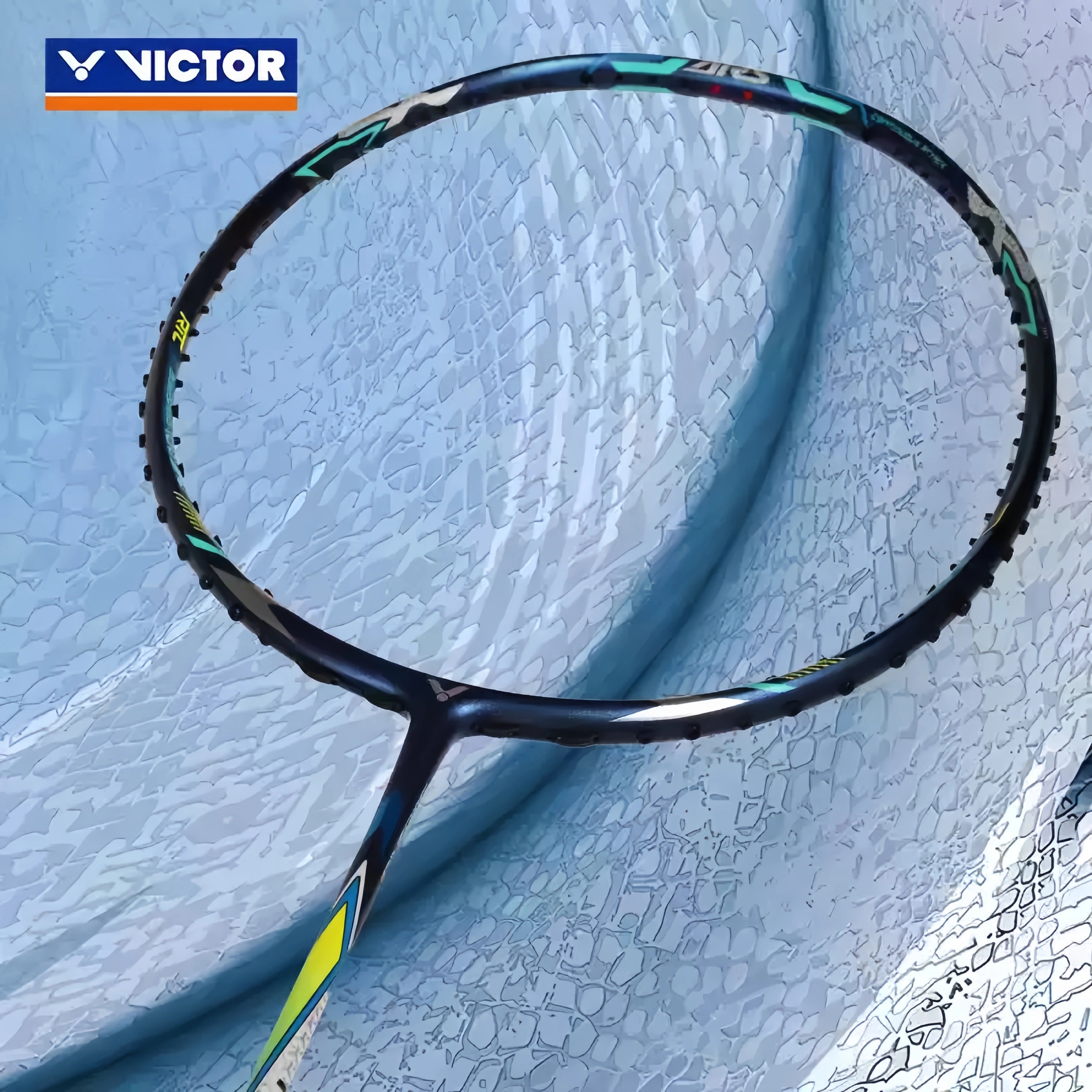 VICTOR Auraspeed 100X B (Deep Sea Blue) Badminton Racquet – Unstrung & Free Grip