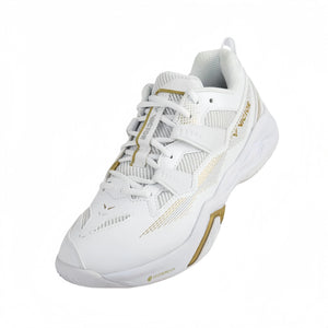VICTOR C60-AX UNISEX Badminton Shoes - White/Rich Gold