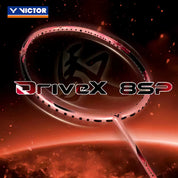 VICTOR Drive X 8SP I (Salmon Pink) Badminton Racquet – Unstrung & Free Grip