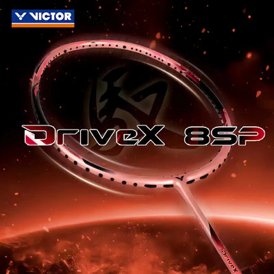 VICTOR Drive X 8SP I (Salmon Pink) Badminton Racquet – Unstrung & Free Grip