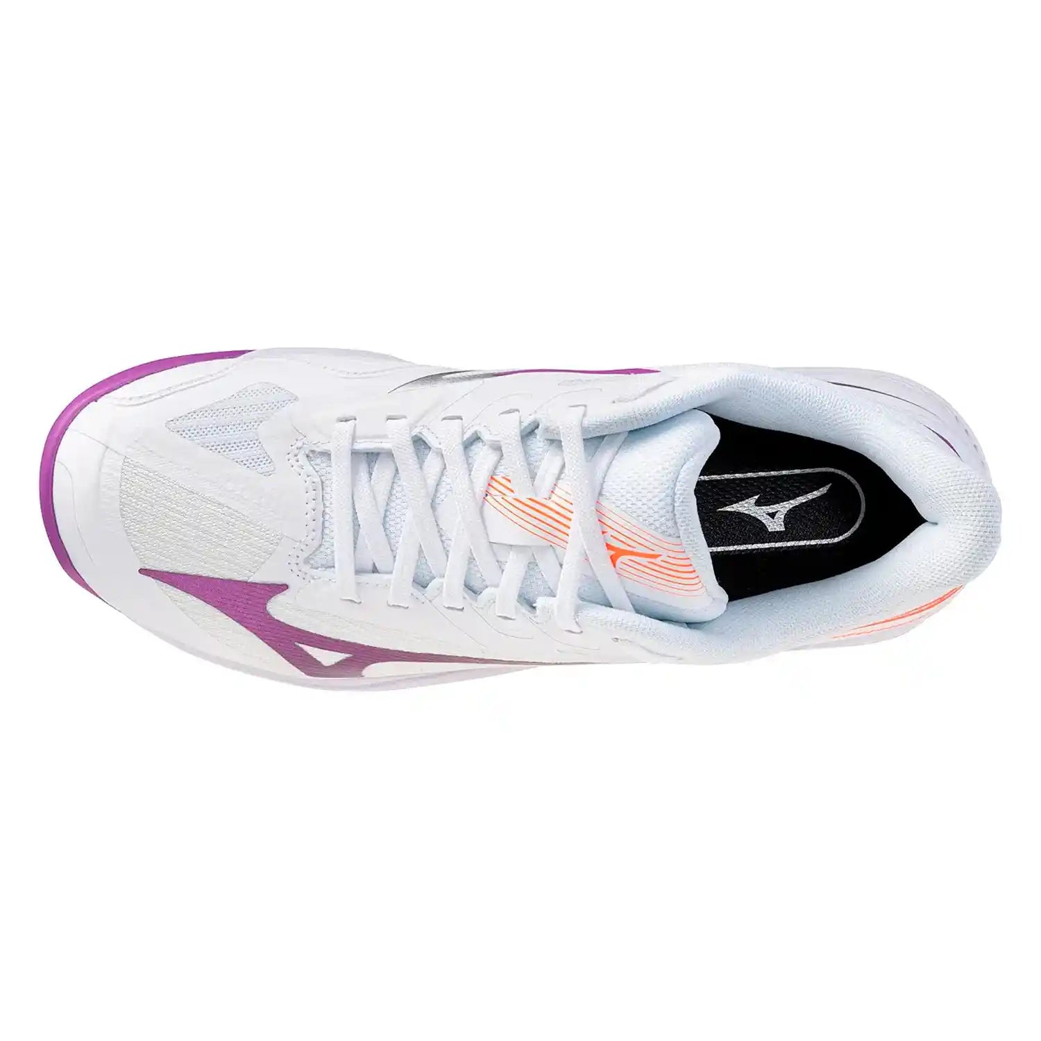 MIZUNO WAVE EXCEED COURT AC WOMEN'S Tennis Shoes -  White/Dahlia/Lava Orange