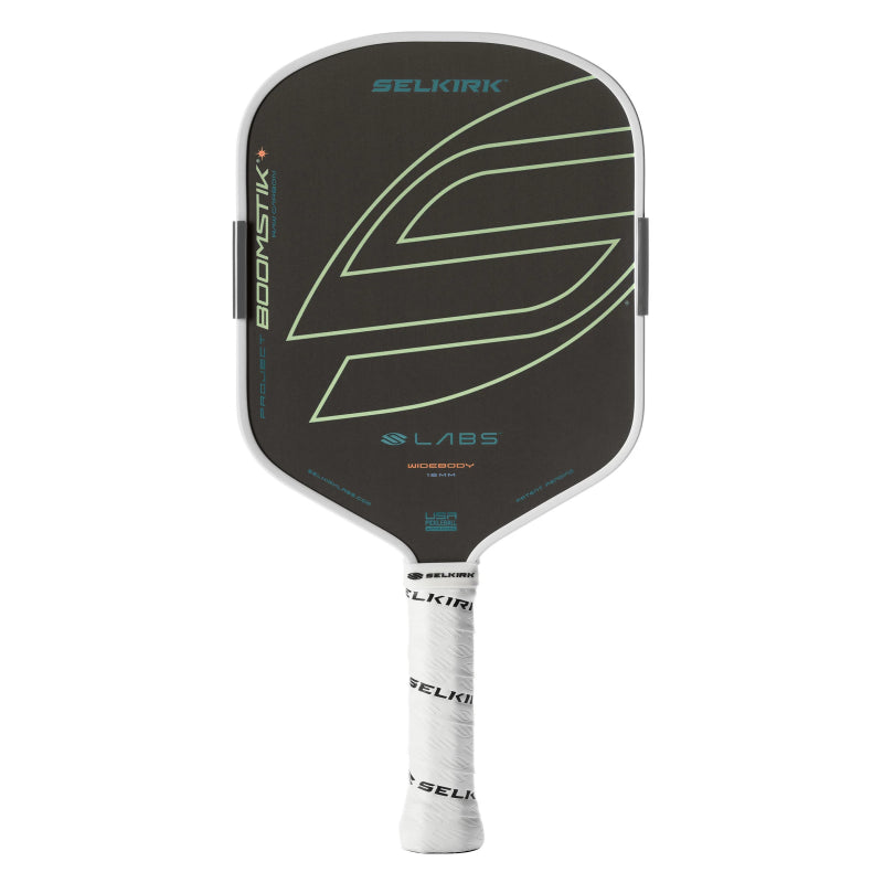 SELKIRK LABS Boomstik Widebody 16mm Raw Carbon Pickleball Paddle - Everglade