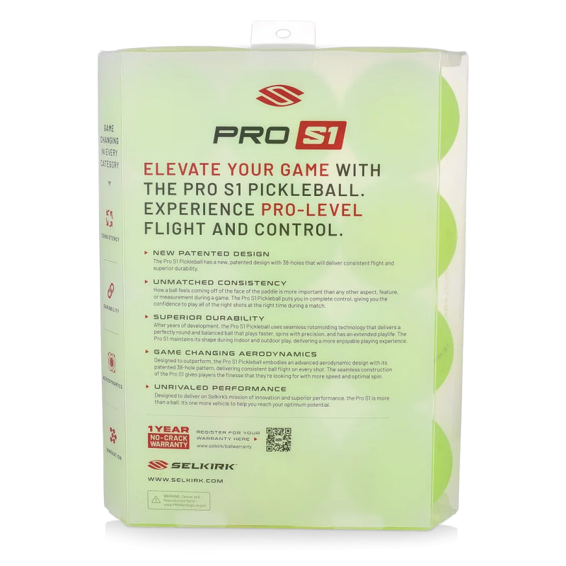 SELKIRK Pro S1 Outdoor Pickleballs - 12 Pack