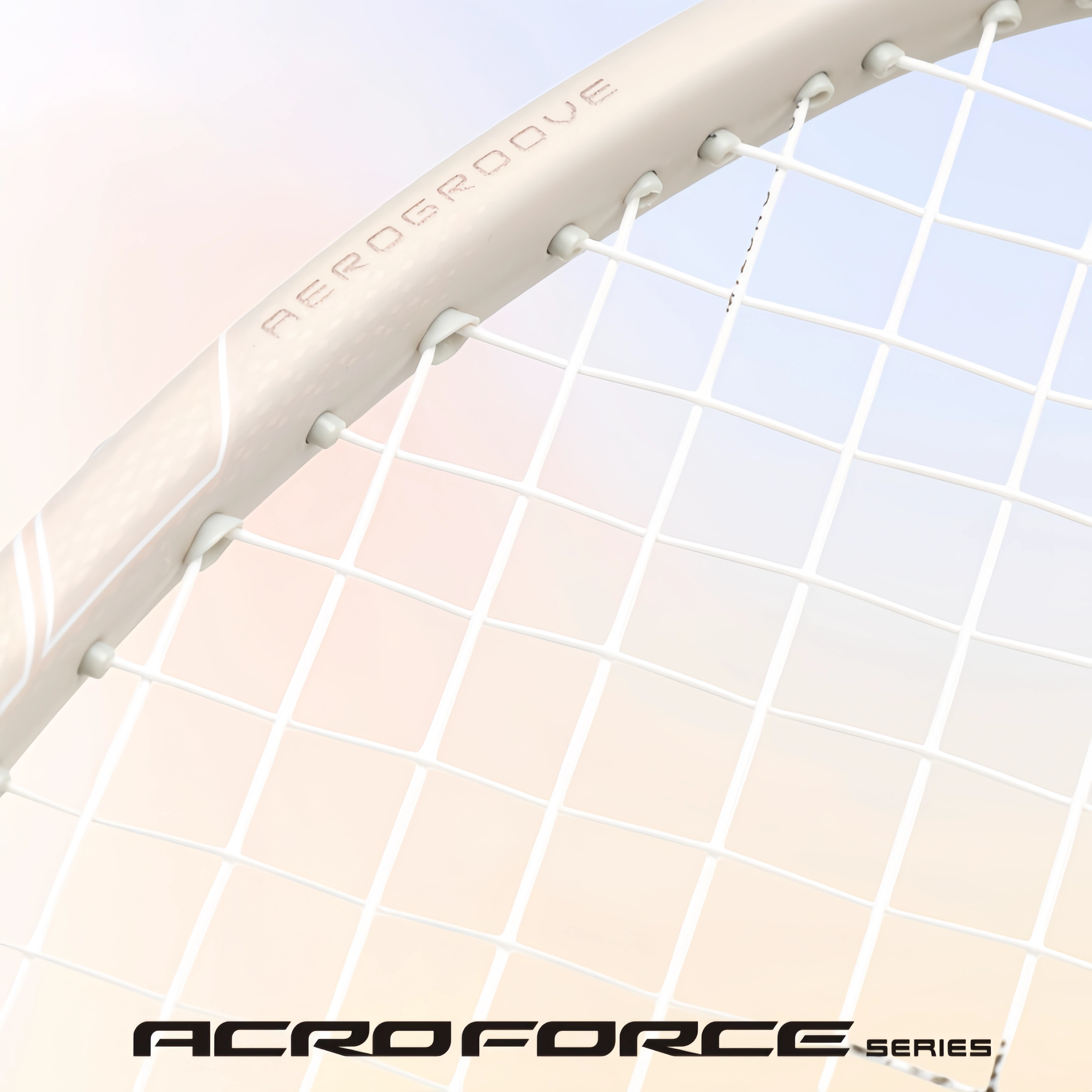 MIZUNO ACROFORCE 200 BDSS Limited Edition (White/ Rose Gold) 5U/G6 Badminton Racquet – Unstrung & Free Grip