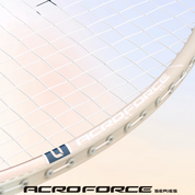 MIZUNO ACROFORCE 200 BDSS Limited Edition (White/ Rose Gold) 5U/G6 Badminton Racquet – Unstrung & Free Grip