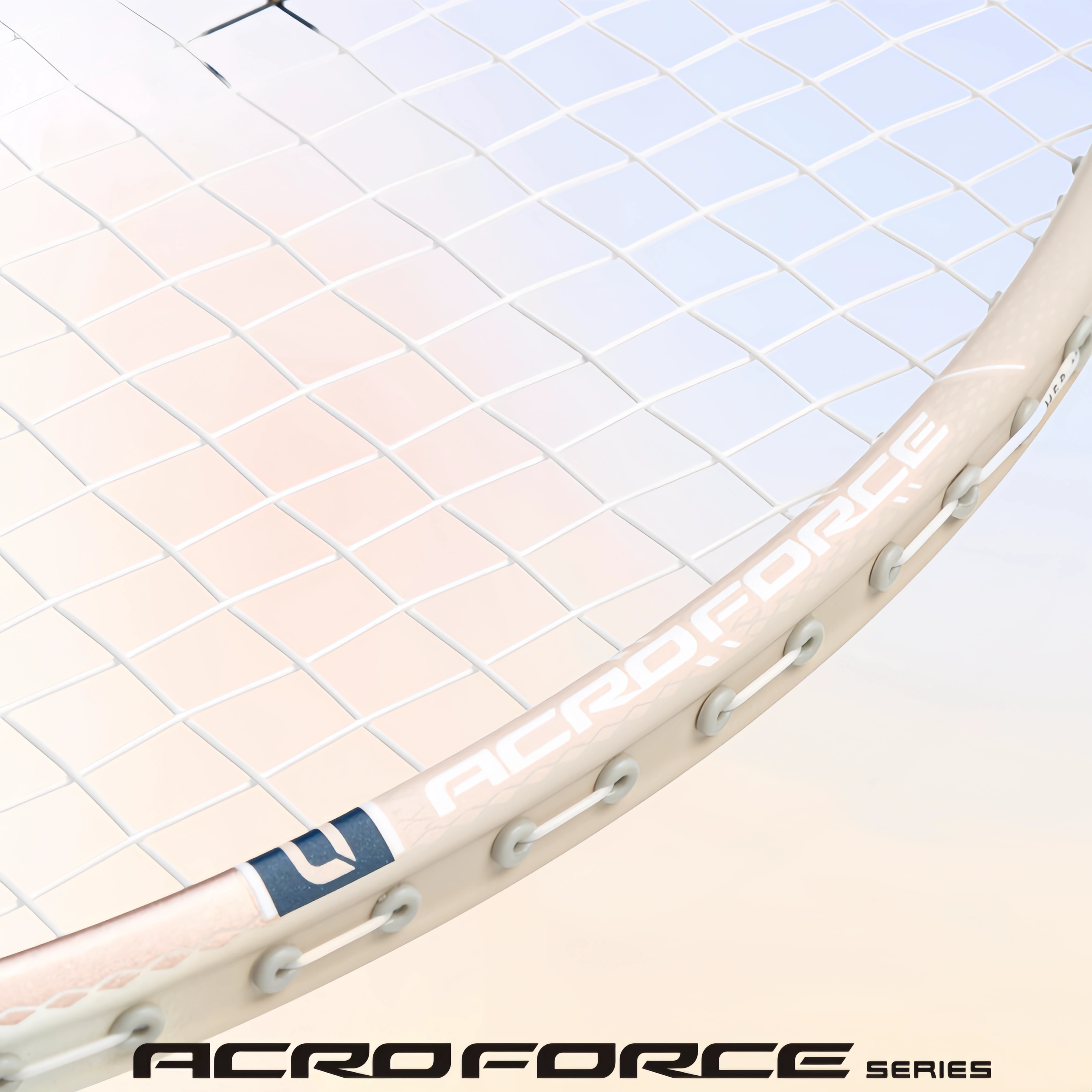 MIZUNO ACROFORCE 200 BDSS Limited Edition (White/ Rose Gold) 5U/G6 Badminton Racquet – Unstrung & Free Grip