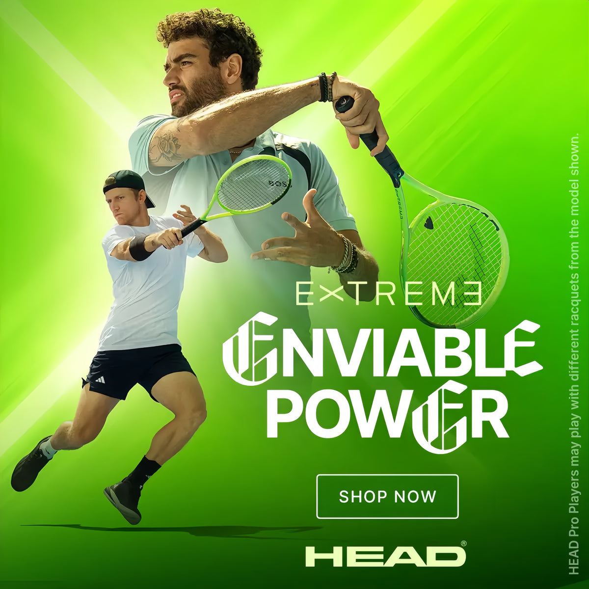 HEAD EXTREME 2026 tennis racquet campaign