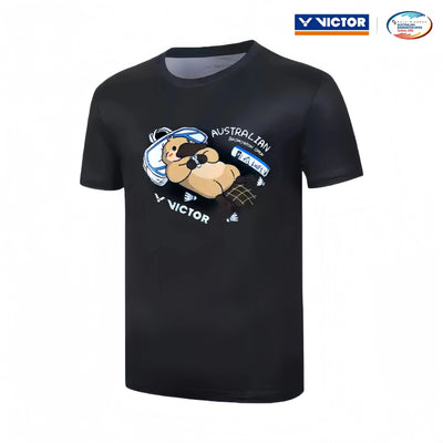 Victor Australian Badminton Open Souvenir Sports Shirt T-ABO2601 C - Black