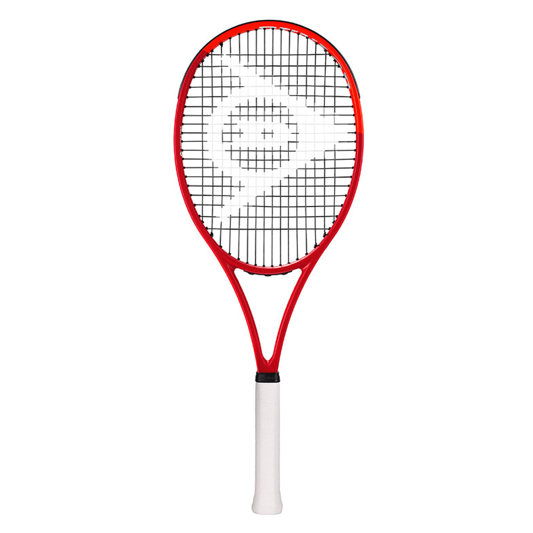 DUNLOP 2027 CX200 LS (Red/Neon Red) 290g Tennis Racquet – Strung & Free Grip - Gem Sports