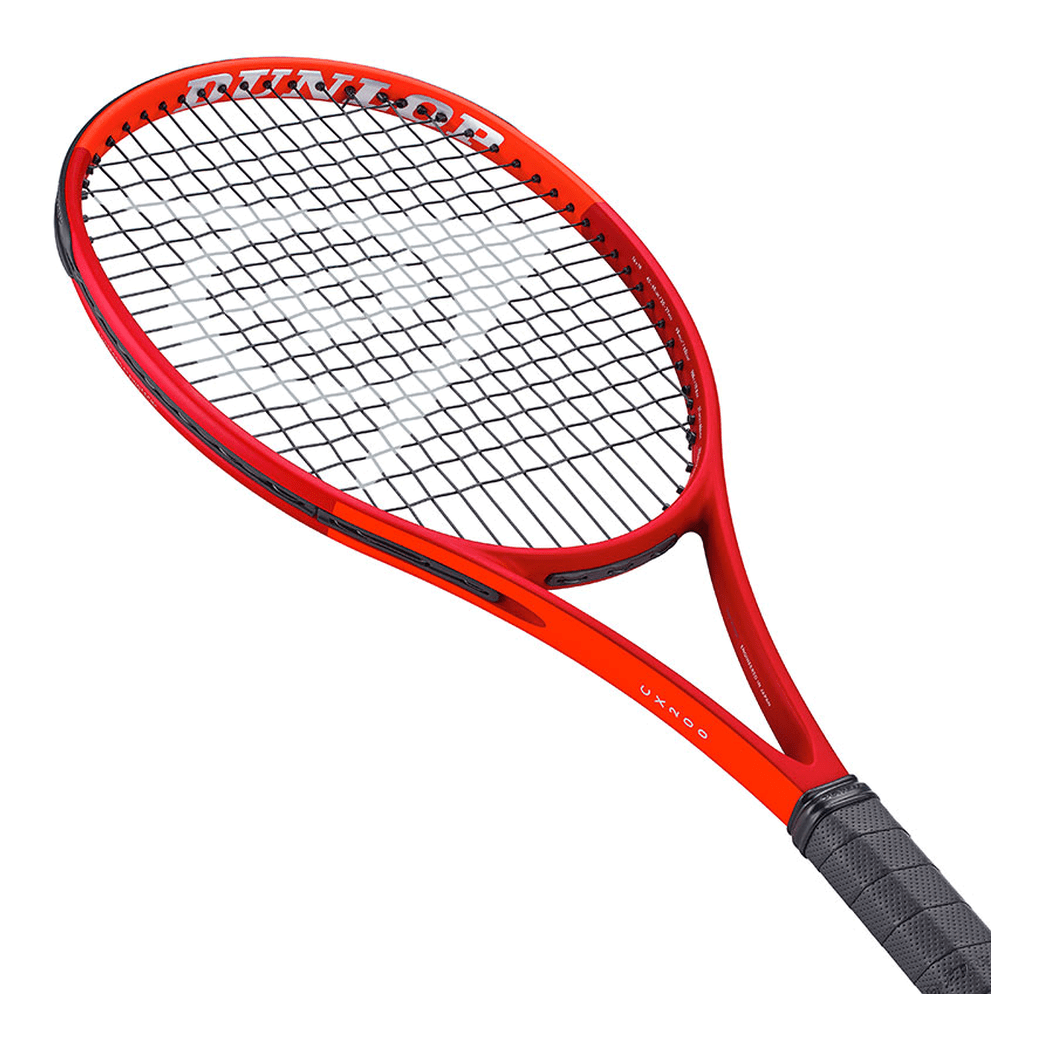 DUNLOP 2027 CX200 (Red/Neon Red) 305g Tennis Racquet – Strung & Free Grip - Gem Sports