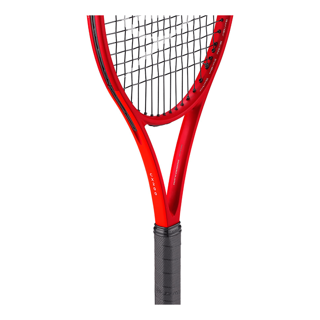 DUNLOP 2027 CX200 (Red/Neon Red) 305g Tennis Racquet – Strung & Free Grip - Gem Sports