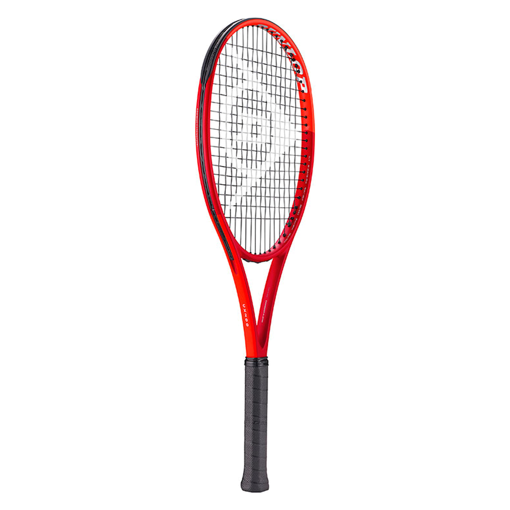 DUNLOP 2027 CX200 Red/Neon Red tennis racquet — full racquet angled view