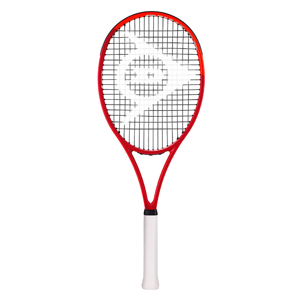 DUNLOP 2027 CX200 LS Red/Neon Red tennis racquet — full racquet front view