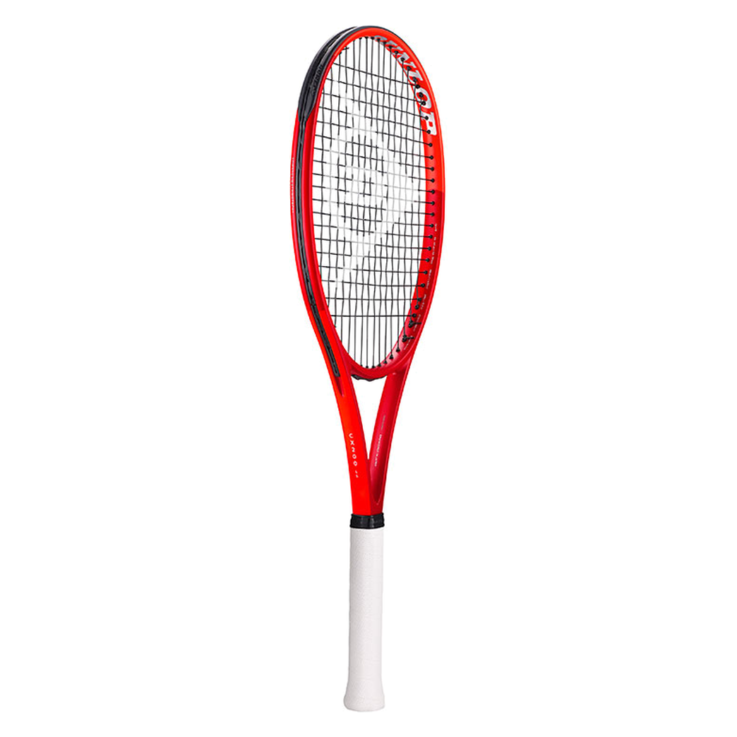 DUNLOP 2027 CX200 LS Red/Neon Red tennis racquet — full racquet angled view