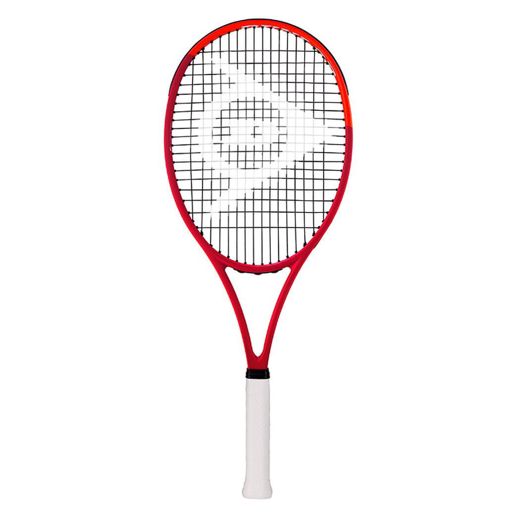 DUNLOP 2027 CX200 OS Red/Neon Red tennis racquet — full racquet front view