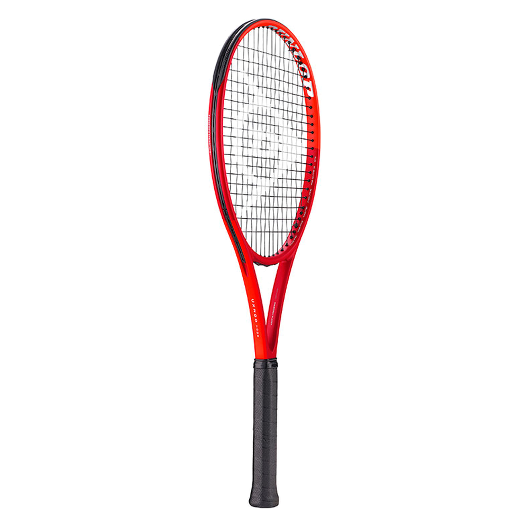DUNLOP 2027 CX200 TOUR Red/Neon Red tennis racquet — full racquet angled view