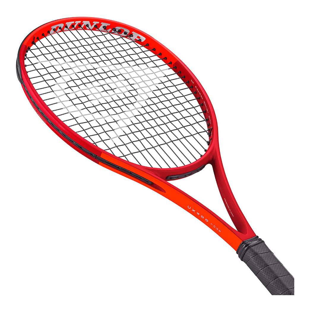 DUNLOP 2027 CX400 TOUR (Red/Neon Red) 300g Tennis Racquet – Strung & Free Grip - Gem Sports