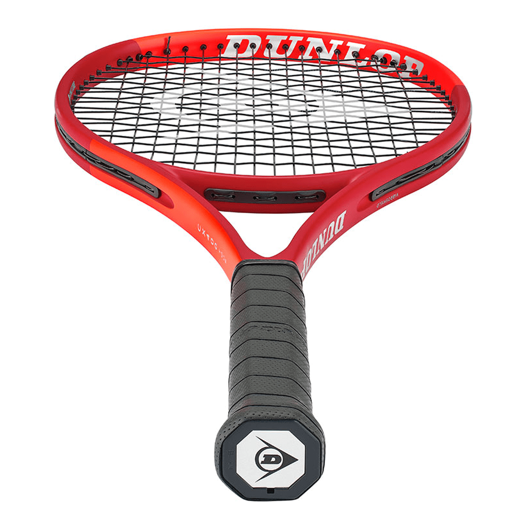 DUNLOP 2027 CX400 TOUR (Red/Neon Red) 300g Tennis Racquet – Strung & Free Grip - Gem Sports