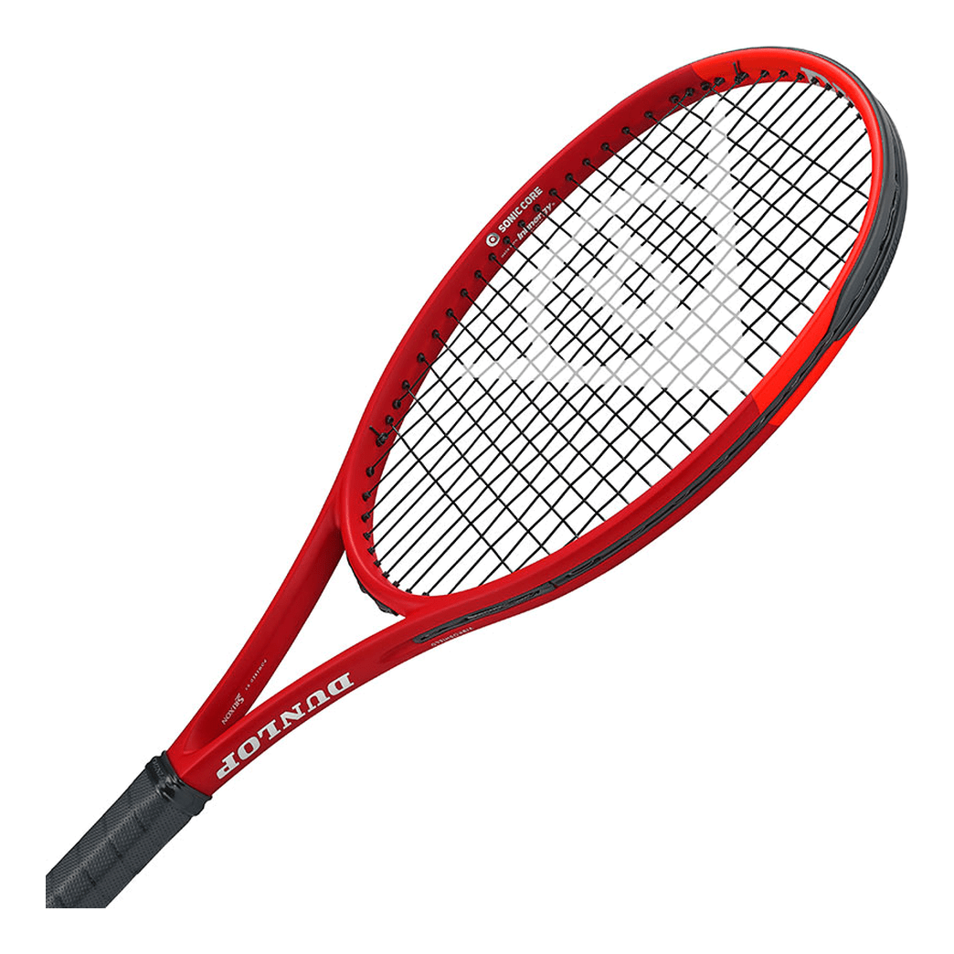 DUNLOP 2027 CX400 TOUR (Red/Neon Red) 300g Tennis Racquet – Strung & Free Grip - Gem Sports