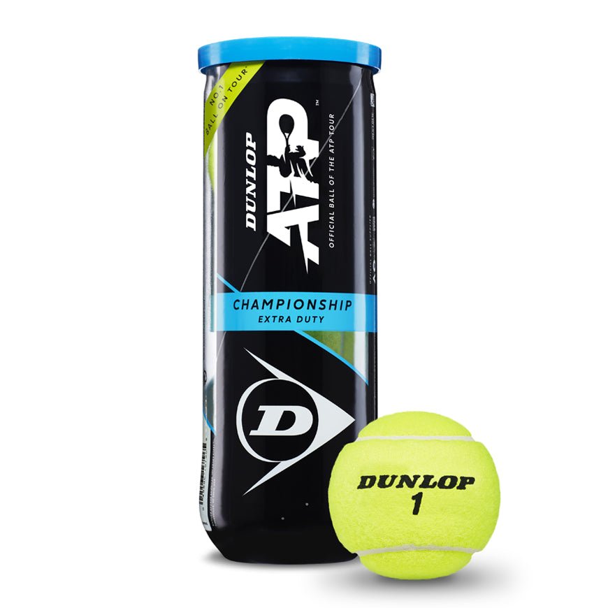 DUNLOP ATP Championship (4 - Ball Can) Tennis Balls – Official ATP Tour Ball - Gem Sports