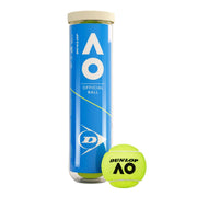 DUNLOP Australian Open (4 In 1 Tube) Tennis Balls – Official AO Match Ball - Gem Sports