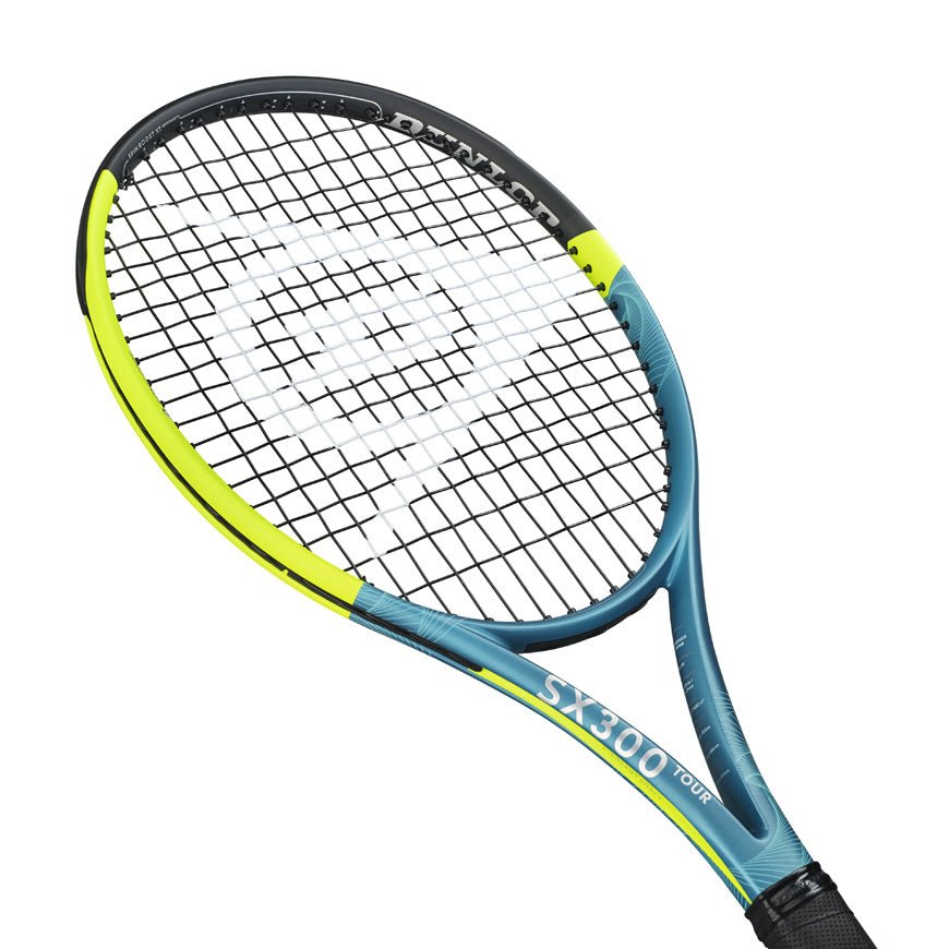 DUNLOP SX 300 TOUR (Teal/Yellow) 305g Tennis Racquet - Unstrung & Free Grip - Gem Sports