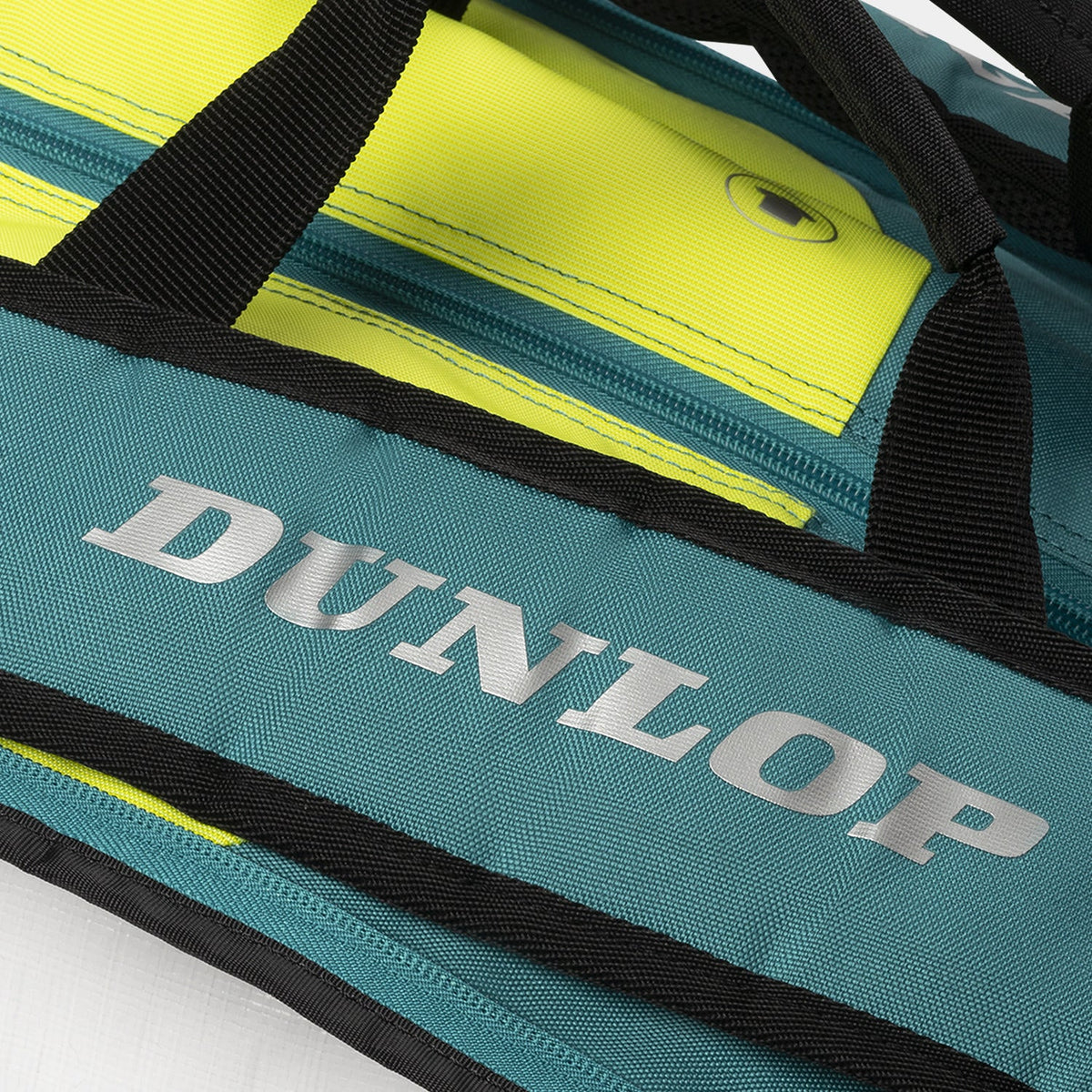 DUNLOP SX PERFORMANCE Racquet Bag (12 pcs) – Teal/Black/Yellow - Gem Sports