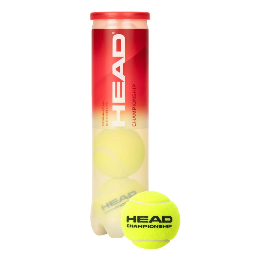 HEAD CHAMPIONSHIP (4 Ball Can) Tennis Balls – 1 Can - Gem Sports