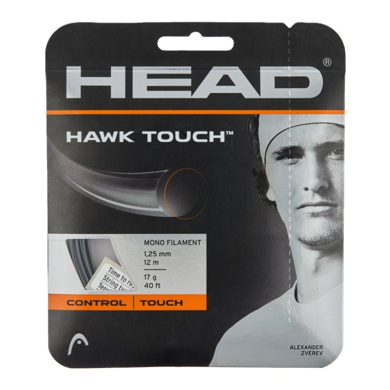HEAD Hawk Touch 17 (1.25mm) Tennis String 12m Set - Anthracite - Gem Sports