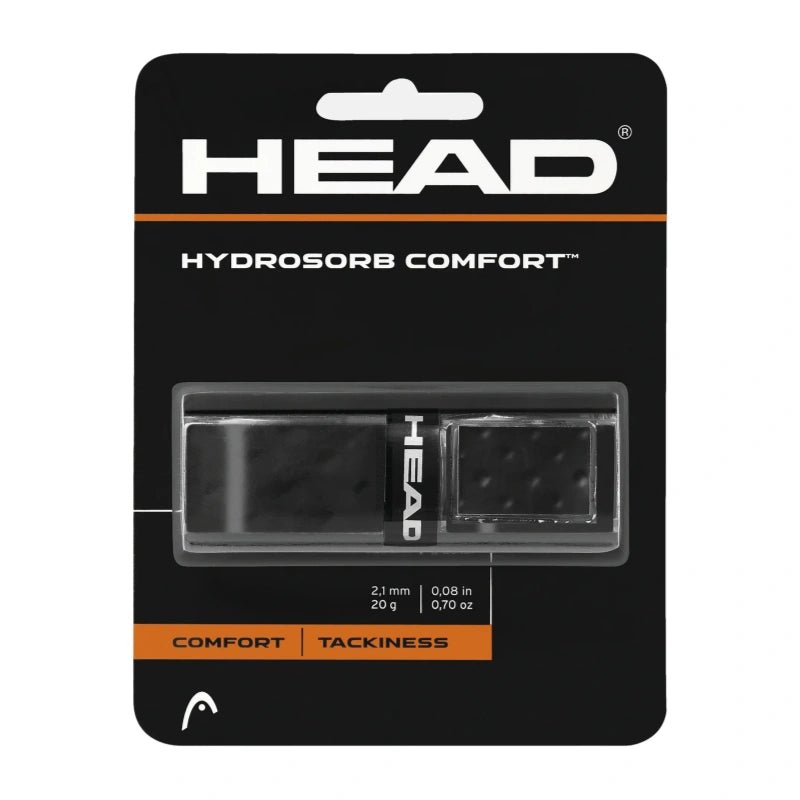 HEAD Hydrosorb™ Comfort Replacement Grip (1 wrap) - Black - Gem Sports