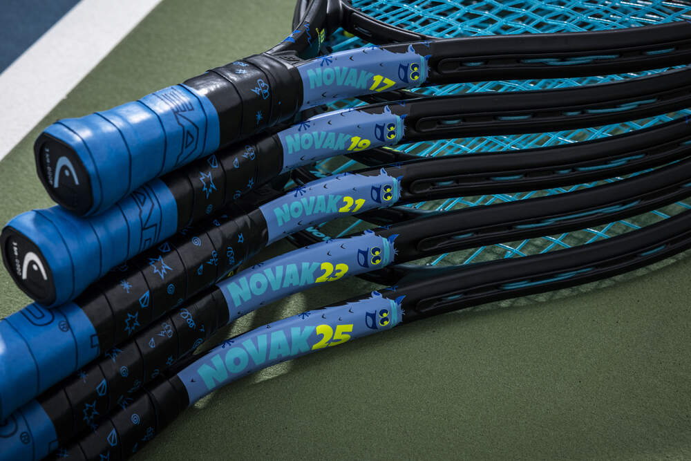 HEAD NOVAK 19 JUNIOR (175g) Tennis Racquet - Strung & Free Grip - Gem Sports