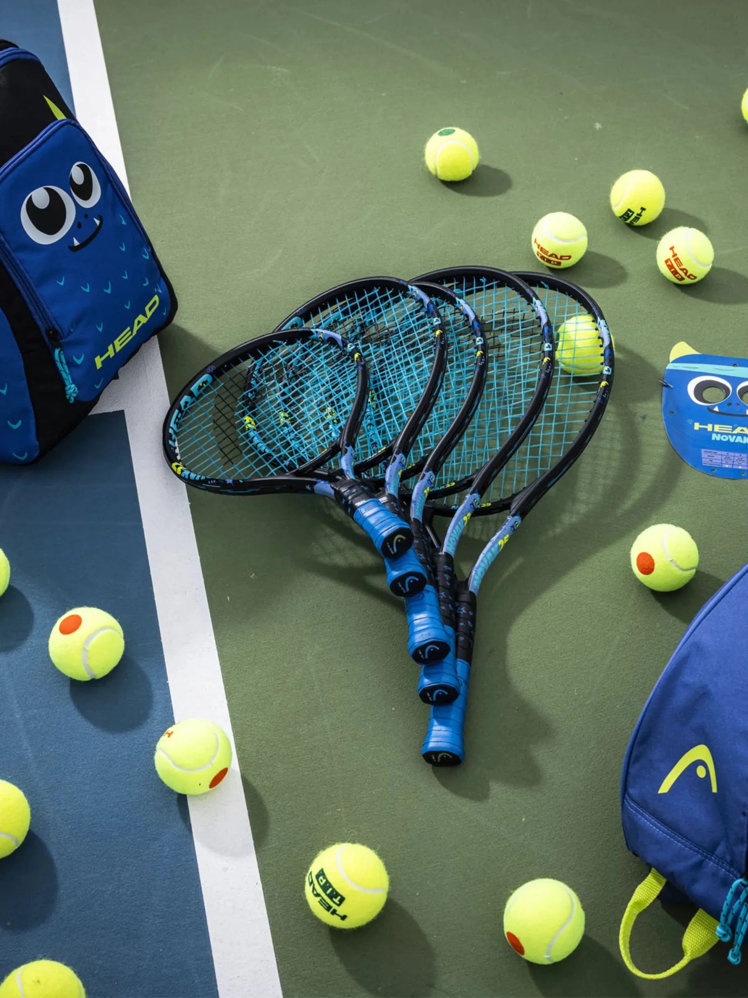 HEAD NOVAK 23 JUNIOR (215g) Tennis Racquet - Strung & Free Grip - Gem Sports