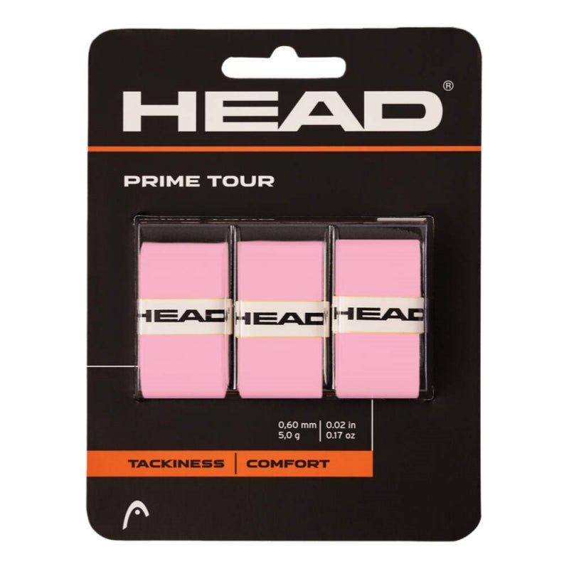 HEAD Prime Tour Overgrip (3 Wraps) – Pink - Gem Sports