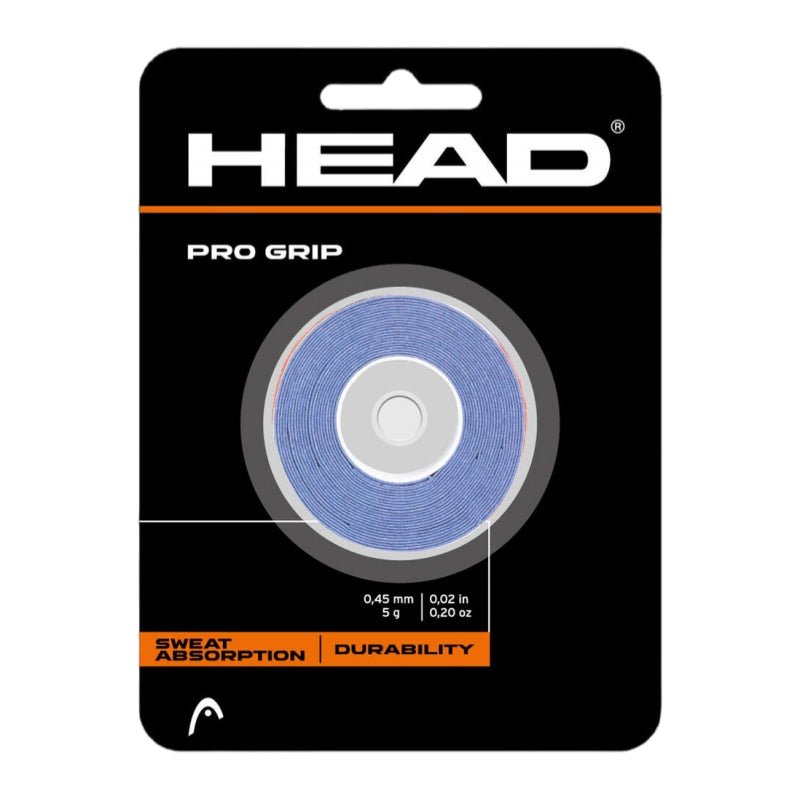 HEAD Pro Grip (3 Wraps) Overgrip – Blue - Gem Sports
