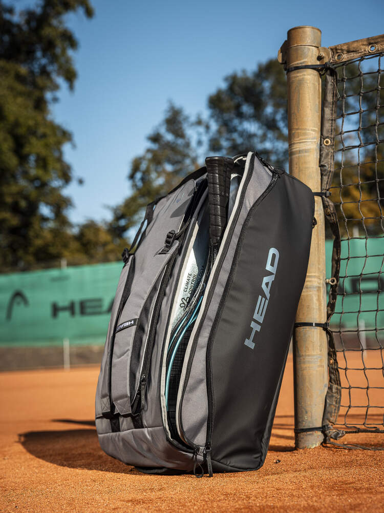 HEAD Pro X Duffle Bag L (9 pcs) – Black/Dark Grey - Gem Sports