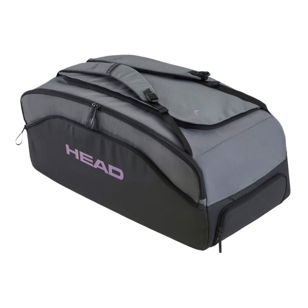 HEAD Pro X Duffle Bag L (9 pcs) – Black/Dark Grey - Gem Sports