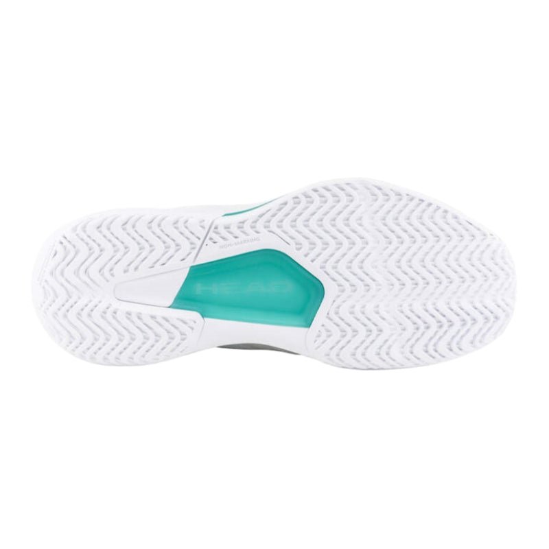 HEAD Revolt Evo 5.0 All - Court WOMEN’S Tennis Shoes – White/Light Grey - Gem Sports