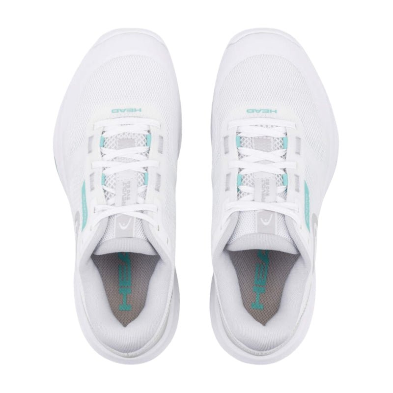 HEAD Revolt Evo 5.0 All - Court WOMEN’S Tennis Shoes – White/Light Grey - Gem Sports