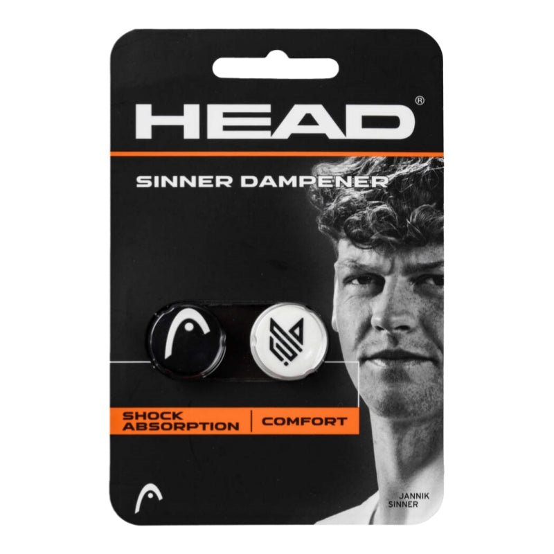 HEAD Sinner Tennis Vibration Dampener (Pack of 2) - Black/White - Gem Sports