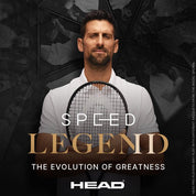 HEAD SPEED MP LEGEND 2025 (Black/Gold) 300g Tennis Racquet - Strung & Free Grip - Gem Sports