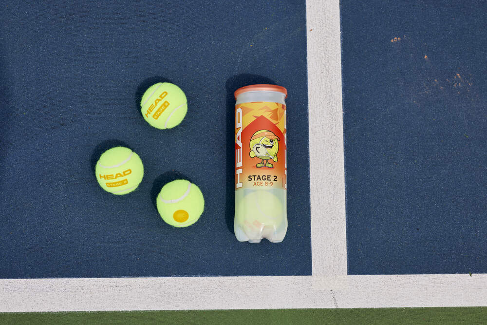 HEAD STAGE 2 ORANGE (3 Ball Can) Tennis Balls – 1 Can - Gem Sports