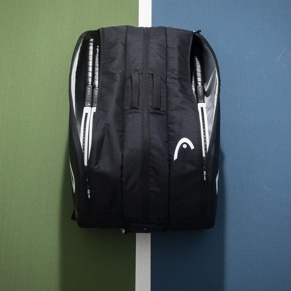HEAD Tour Racquet Bag XL (12 pcs) – Black/White - Gem Sports