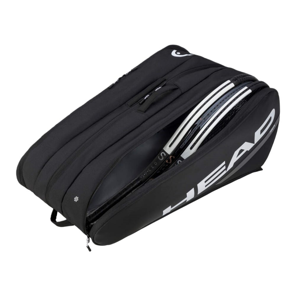 HEAD Tour Racquet Bag XL (12 pcs) – Black/White - Gem Sports