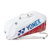 YONEX Expert Racquet Bag (6pcs) for Badminton/Tennis - White BA02626EX