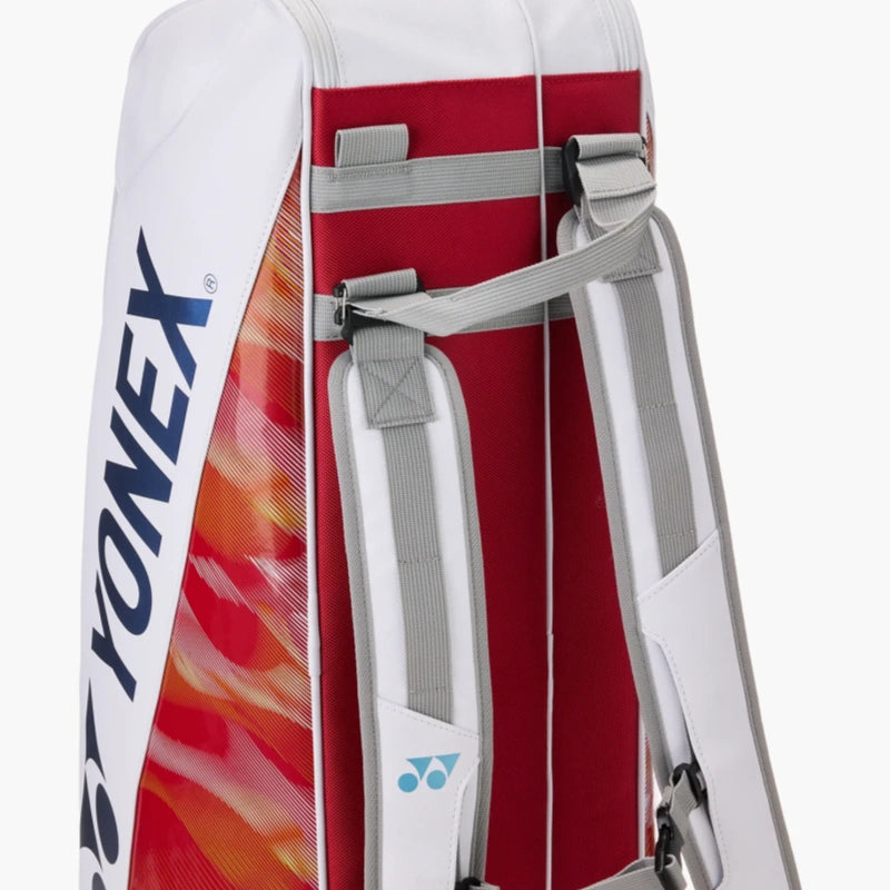 YONEX Expert Racquet Bag (6pcs) for Badminton/Tennis - White BA02626EX