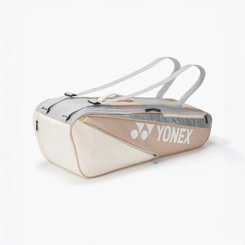 YONEX Club Badminton/Tennis Tournament Bag (6pcs) White/Pink BA52526EX