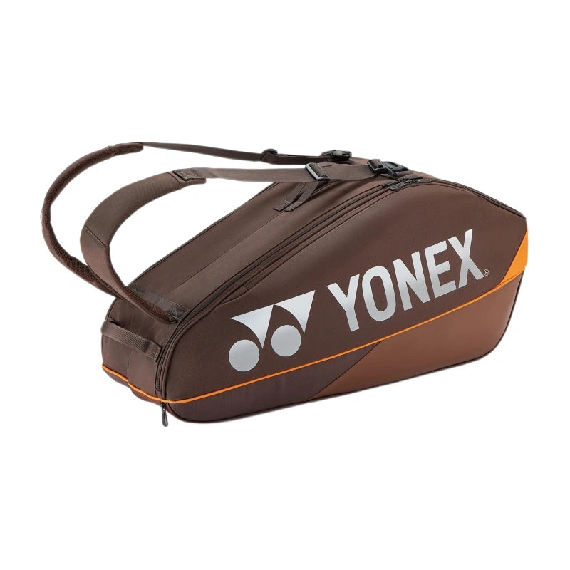 YONEX Pro Racquet Bag (6pcs) for Badminton & Tennis - BA92426 Espresso Brown
